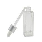 Transparent Elliptic Flat 40ml 18-415 Drop Essence Oil Bottle