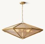 Metal Glass Suspended Helena Pendant Light Contemporary Style