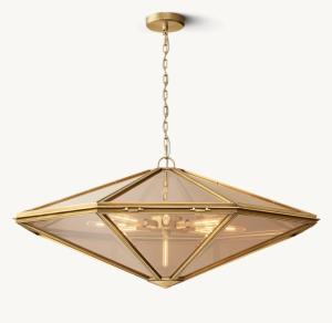 China Metal Glass Suspended Helena Pendant Light Contemporary Style wholesale