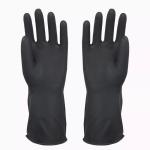 Orange Inside Industry Working Gloves Black Outside