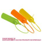 Customized Printing Logo Disposable Plastic Garment Security Seals Clothes Shoes