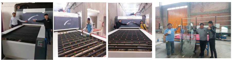 Continuous Toughing Glass Making Machine with Fan