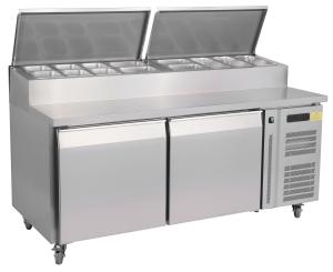 China SS 304 Refrigerated Pizza Prep Table wholesale
