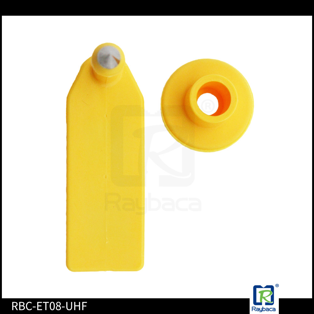 TPU Material Animal Tracking Tags UHF Ear Tag For Lamb / Goat 53mm Length, rfid metal tag