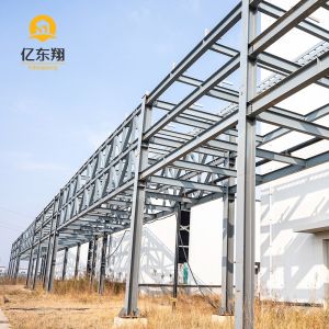 Prefab Steel Warehouse with Light Steel Frame and Galvanized Purlin