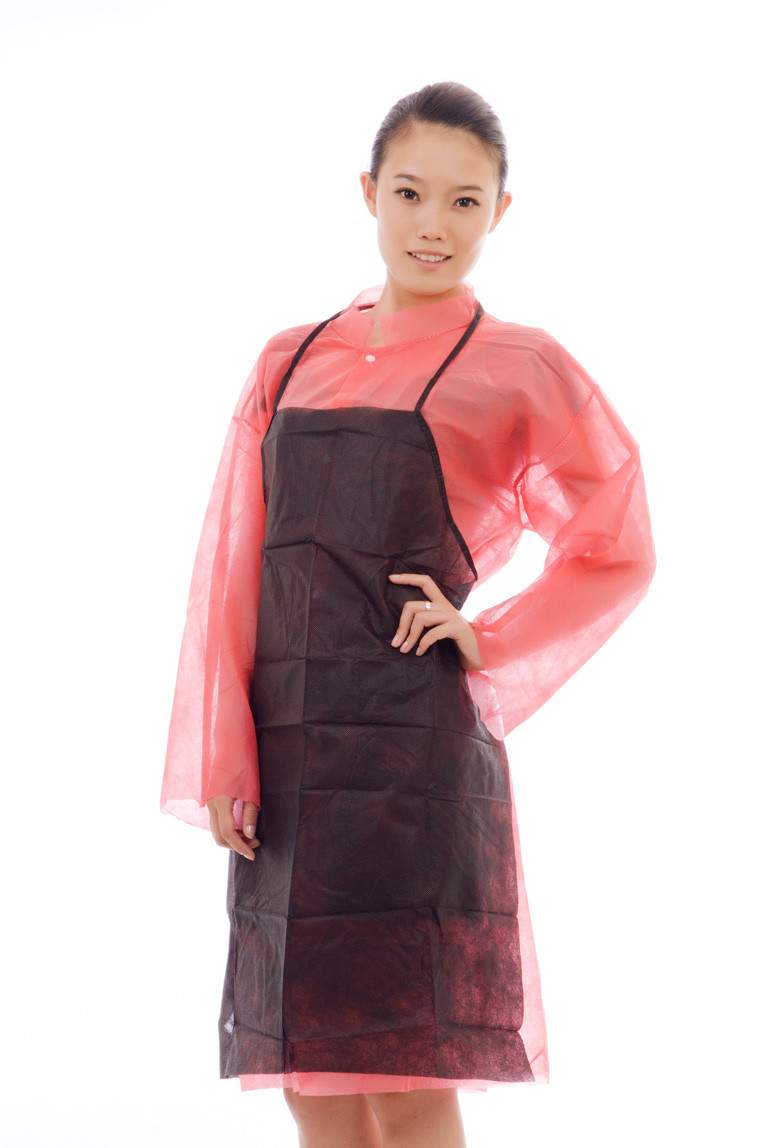 No Sleeves Nonwoven Apron ISO13485 For Canteen