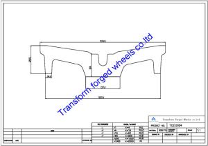 China TC210004 21 inch forged center disk blanks wholesale