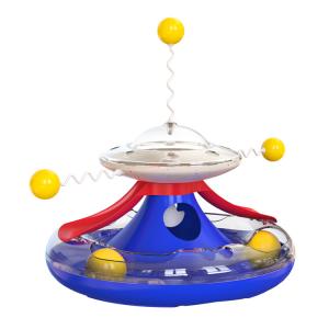 China Wholesale Cat Turntable Track Ball Windmill Leaking Food Cat Toy Funny Cat Stick wholesale