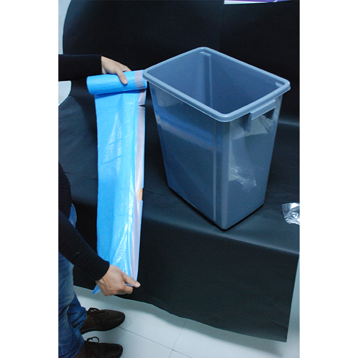 PE Drawstring Plastic Bags 5-60 Mic Thickness Essential For Waste Disposal