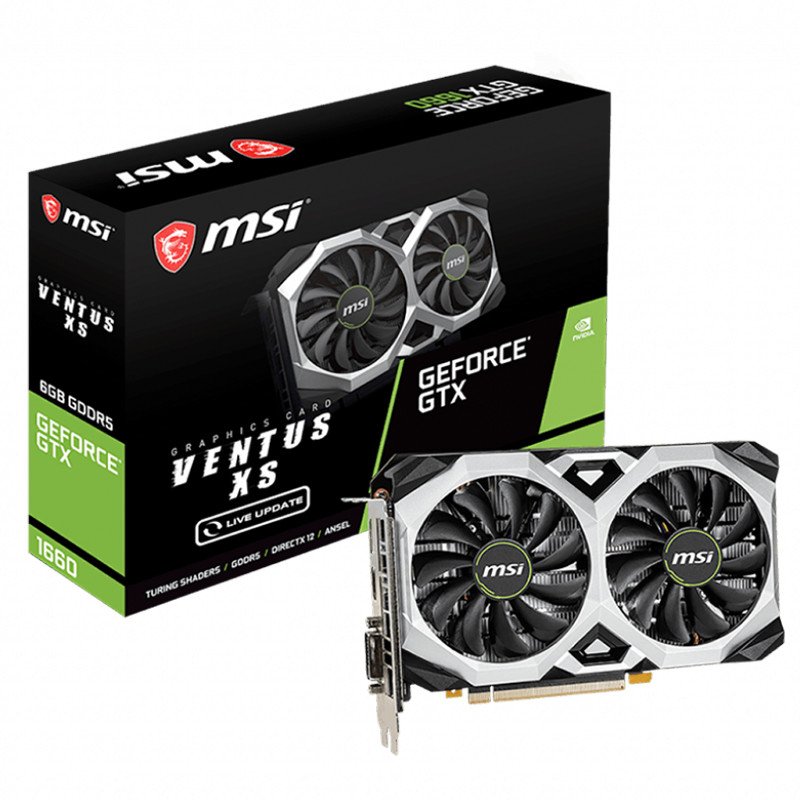 MSI GTX 1660 VENTUS XS C 6G OCV1 Gaming Graphics Card For Desktop