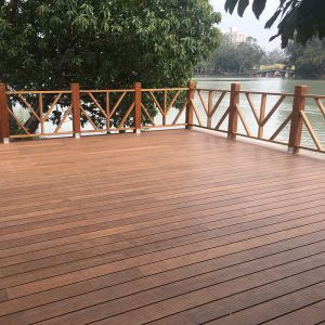 OEM Deck Bamboo Carbonized Bamboo Fiber Outdoor Flooring