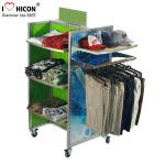 Merchandising Retail Gondola Shelving Metal Storage Clothing Store