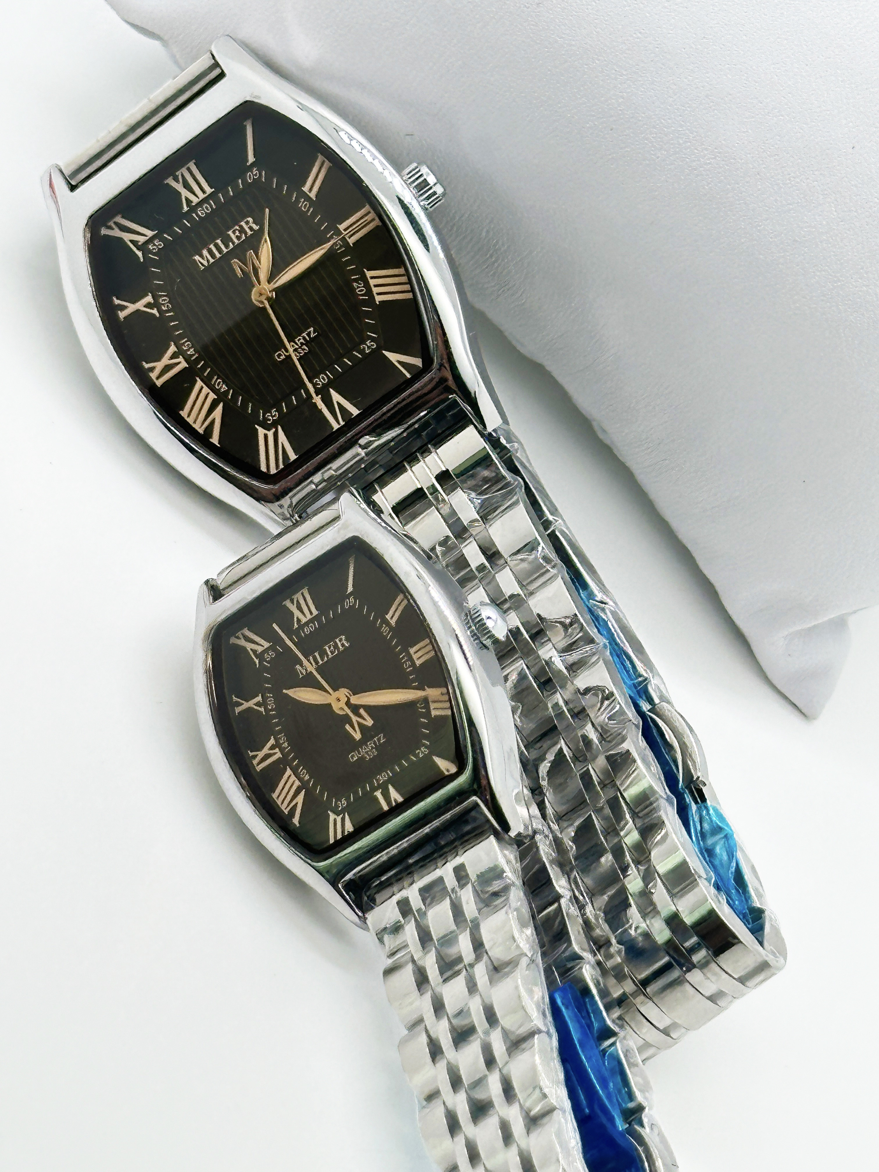 High Quality Factory OEM Stock Luxury Alloy Couple Set Wristwatch