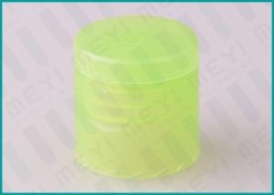 China Green Lotion / Shampoo Plastic Bottle Flip Cap 20/415 With Leakage Prevention wholesale