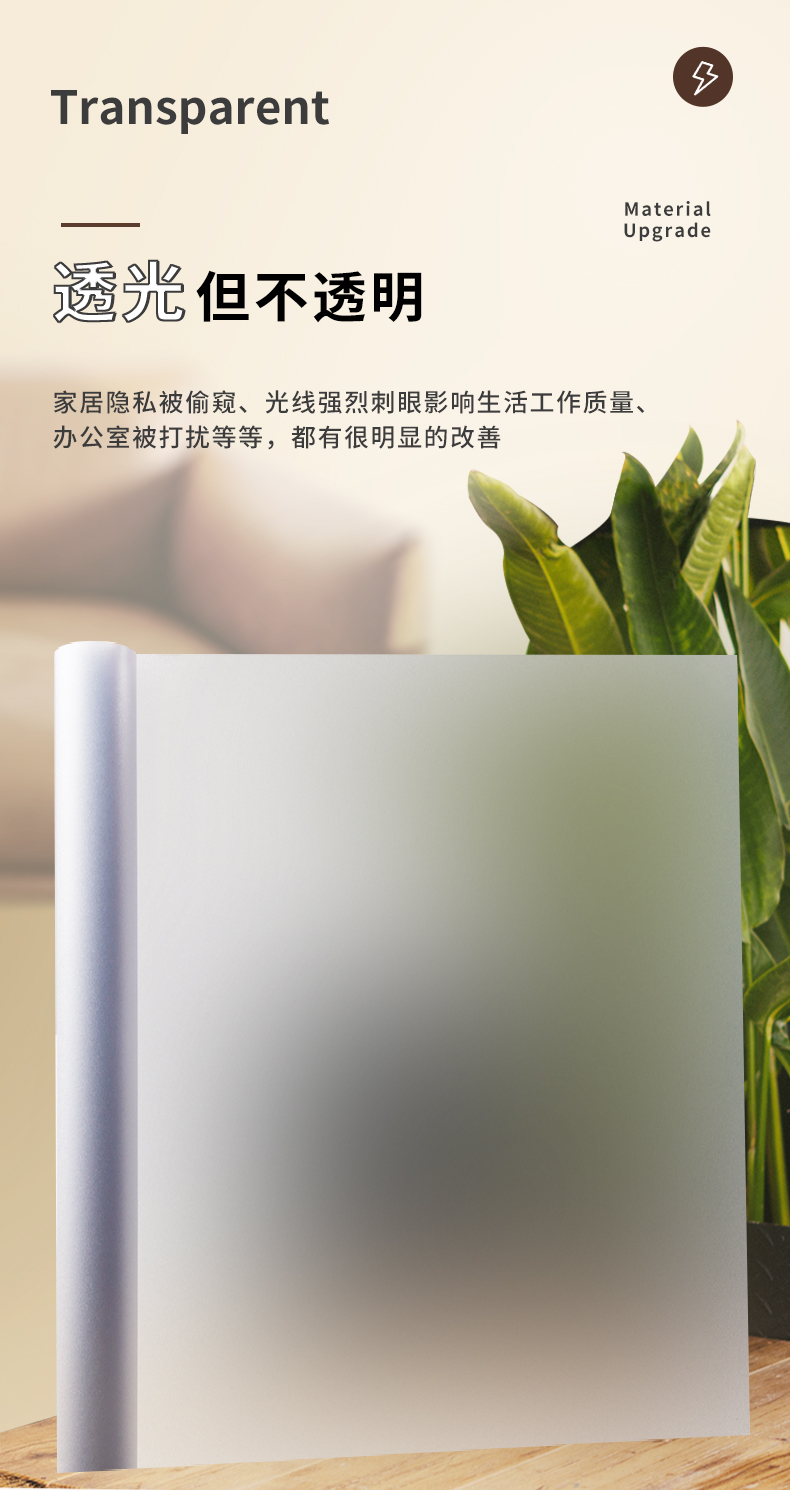 Pravicy Protection Static Film for Home Decoration 0.6*50m Roll Size and Interior Wallpaper