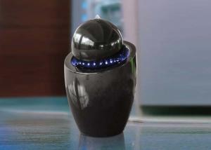 China H82cm Inclined Barrel Ball Led Light Water Fountain Marble Effect wholesale
