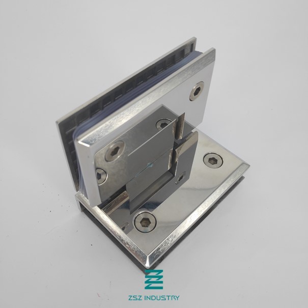 Commercial Glass Door Hinges , Stainless Steel 304 Glass Fitting Hinges
