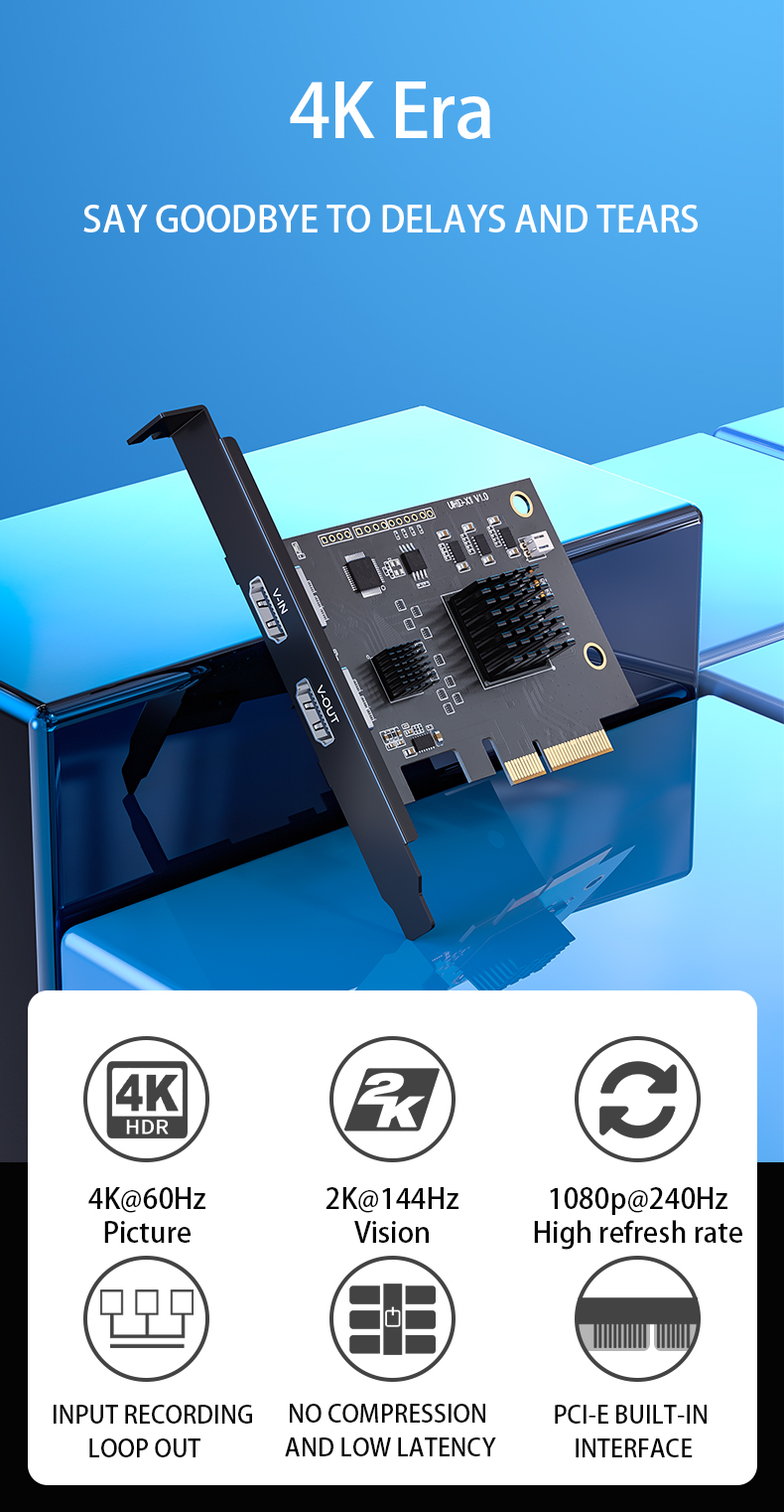 NO Private Mold 1080P 4K Video Capture Card for Camera Module Support Windows Linux
