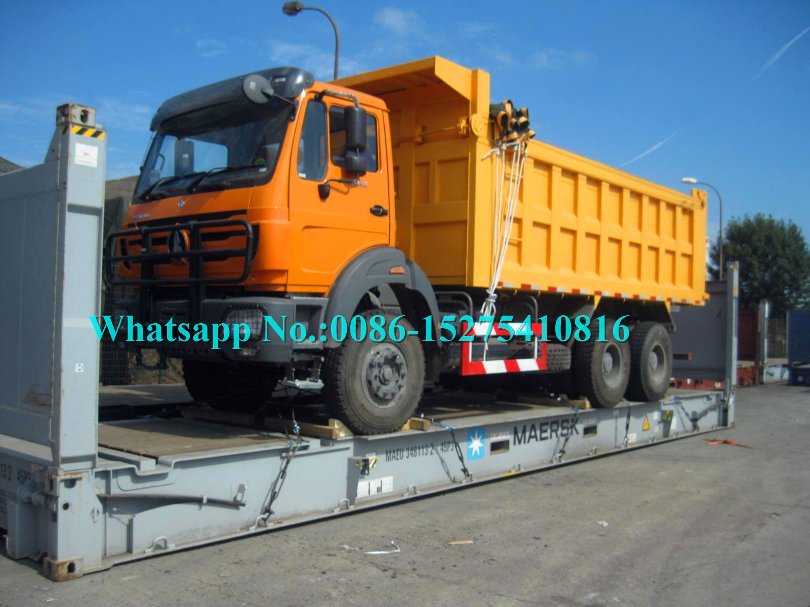 Blue BEIBEN 40 Ton Dump Truck Heavy Duty Drum Truck OEM Service Available