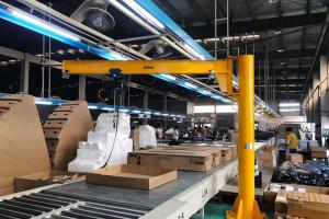 China Pillar Mounted Jib Rotating Crane Working Customized In Warahouse wholesale