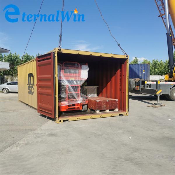 10m Lifting Height 350kg Red Electric Battery Scissor Lift Platform