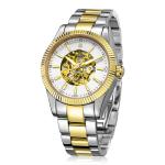 Popular Automatic Mens Wrist Watches Gold Plated CE ROHS Approved
