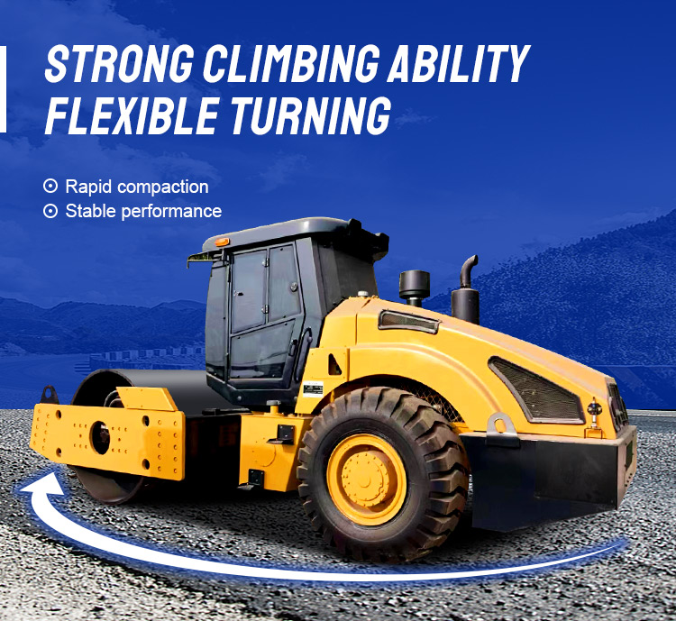Electric Oil Pump Vibratory Road Roller 20 Ton Compactor for Smooth Asphalt Surface