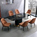 800mm High Back Upholstered Dining Chairs