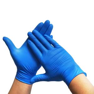 China Disposable Nitrile Glove Blue Thin For Home Solid Kitchen wholesale