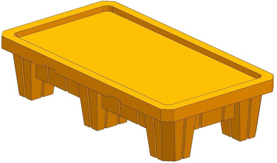 High hardness seamless plastic pallet iron mould