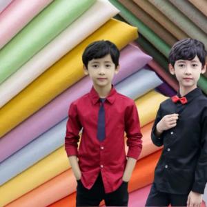 China 60SX60S 115GSM Satin Woven Noble Shirt Fabric 173X113 100% Cotton wholesale