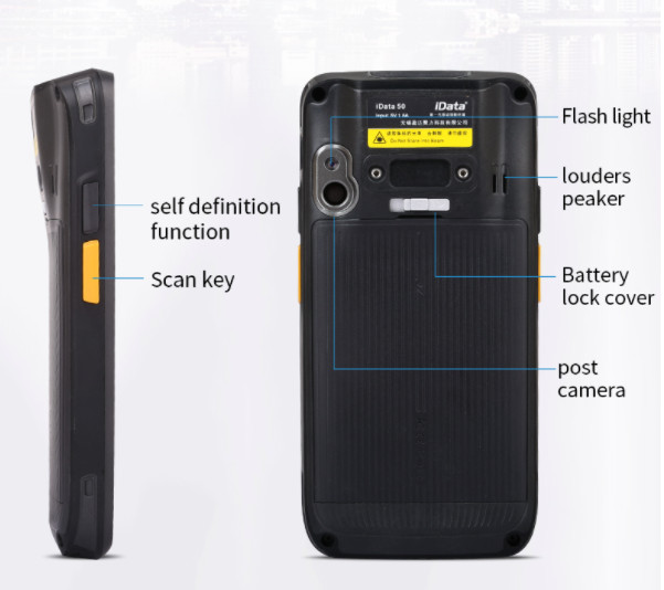 2D Scanner Handheld Data Collector 4.7 Inch Screen 2G 16G Storage