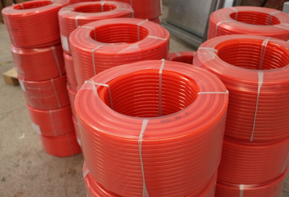 Orange color hardness 90A Smooth Polyurethane Round Belt For Industrial Transmission