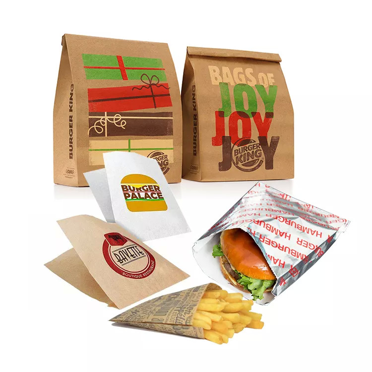 Biodegradable Flat Glassine Envelopes Lined V Shape Sharp Bottom Kraft Paper Sandwich Cookies Bags
