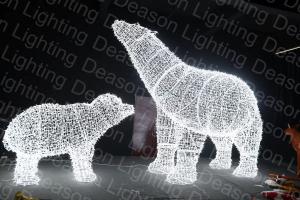 China Lighted outdoor christmas polar bear wholesale