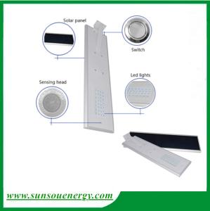 China Solar street light price of all in one solar street light 50w led solar street light high lumens wholesale