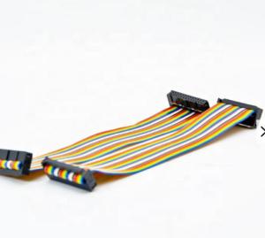 China FPC Female Flexible PCB Cable Rainbow Color 2.0 2.54mm 60 Pin Flat Ribbon wholesale