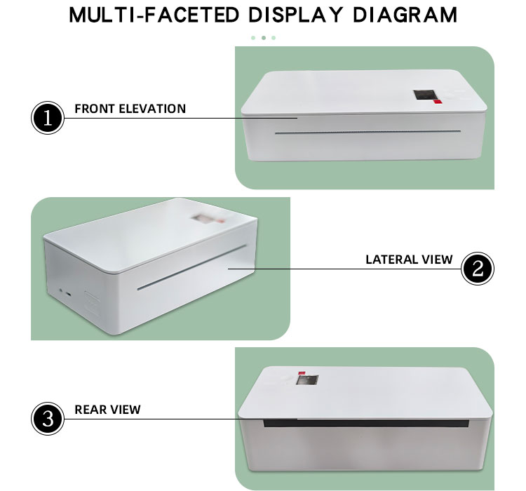 Status Indication and Printer Setting A4 Mini Thermal Receipt Printer for Any Device
