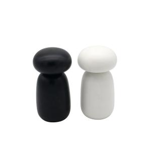 China White Black Pepper Mill Grinder Adjustable Ceramic Rotor Wooden Salt &amp; Pepper Shakers wholesale