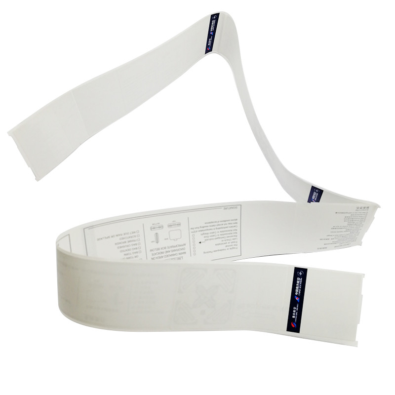Customized RFID UHF Impinj H47 Airline Luggage Stickers Label Tag With Barcode Printing