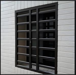 China Galvanized Steel Security Window Fireproof Storm Resistant wholesale