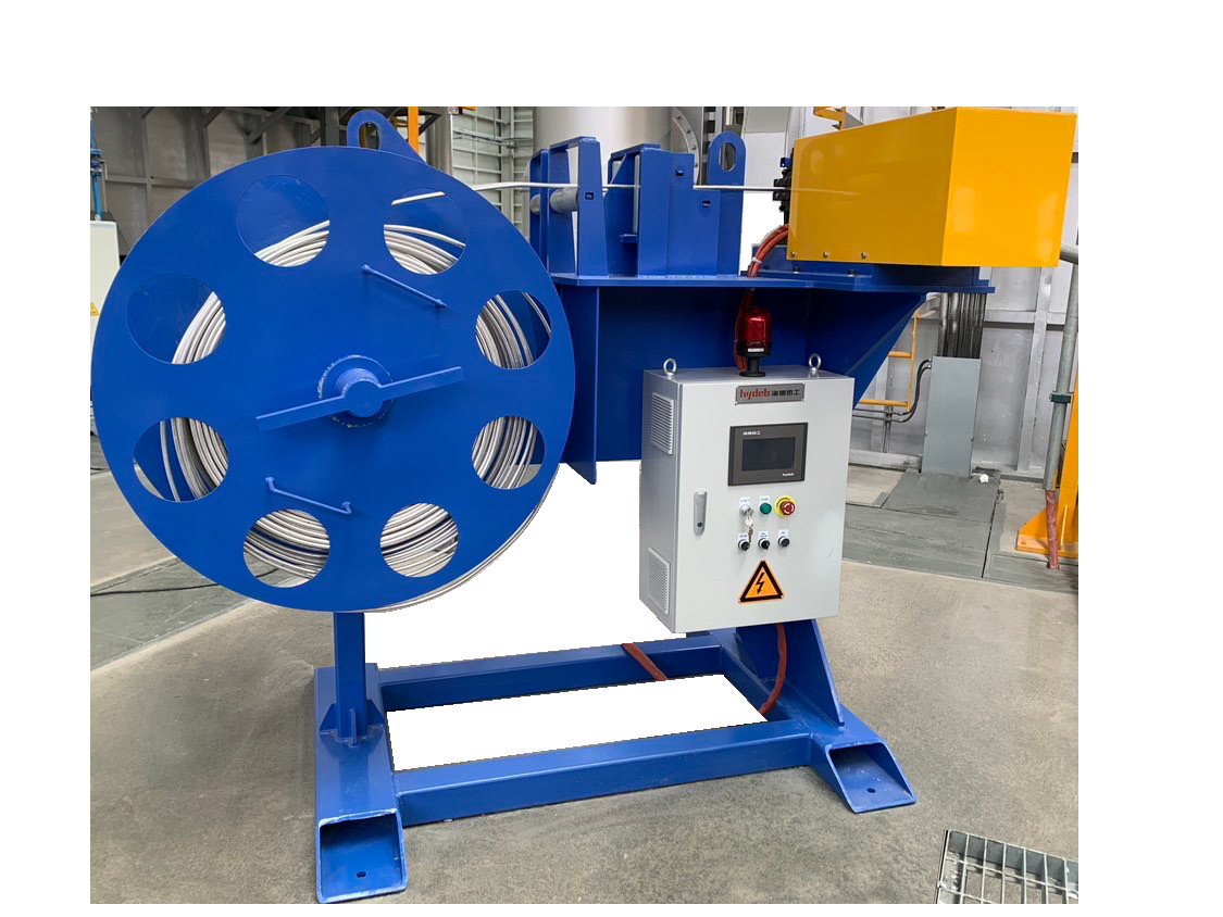High Speed Rod Feeding Unit For 8-13mm Rod Diameter 1-2.5m/min Feeding Speed And 2 Pieces Rod Guide Tube