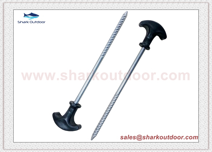 steel screw tent peg stake