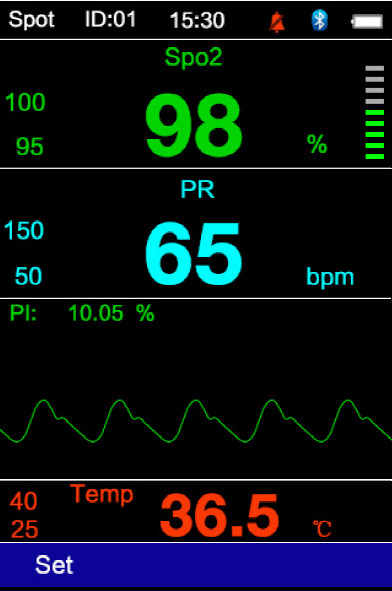 CE ISO Handheld SPO2 Pulse Oximeter 3.5 Inch TFT Veterinary Medical Equipment