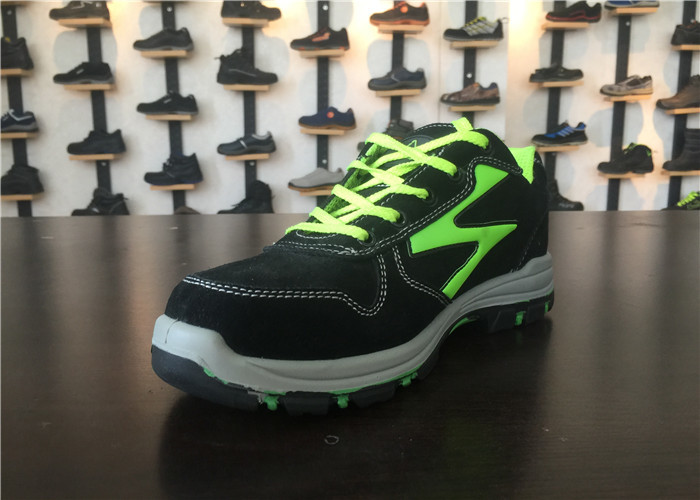 Steel Toe Cap Safety Boots / Industrial Safety Footwear Fluorescent Color Logo