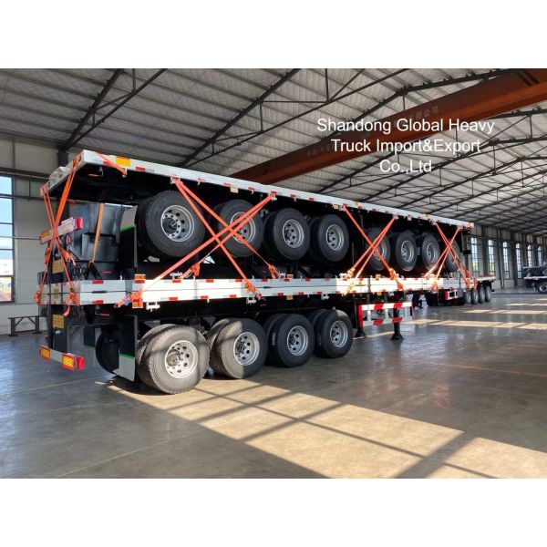 30 Ton 40FT 60 Tons Lowbed Lowboy Semi Trailer for Heavy Machinery and Oversized Cargo Transport