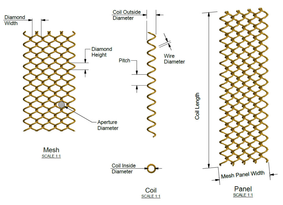 Customized Double Hook Chain Link Decorative Mesh Fireproof Metal Mesh Curtain