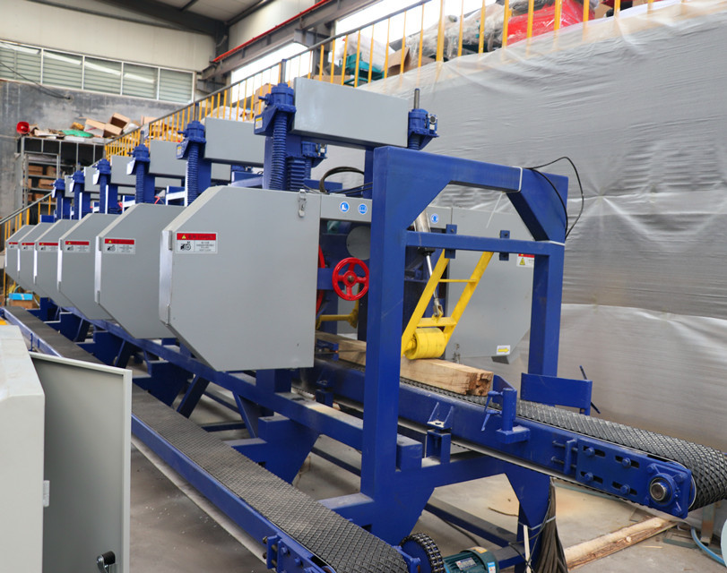 Vertical Double Blades Band Wood Cutting Saw Machine Ssawmill Vertical Band Saw