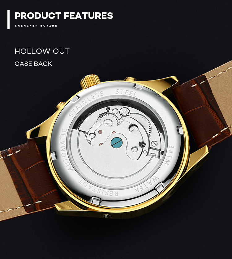Brand KINYUED 3 ATM Watch Manufacture Luxury automatic mechanical automatic mechanical men watch