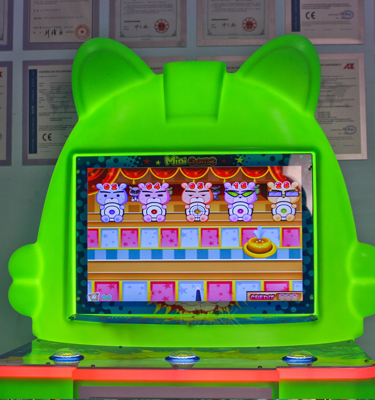 Mini Pat Music Kids Video Game Machine Coin Pusher Capsule Toy Game Machine